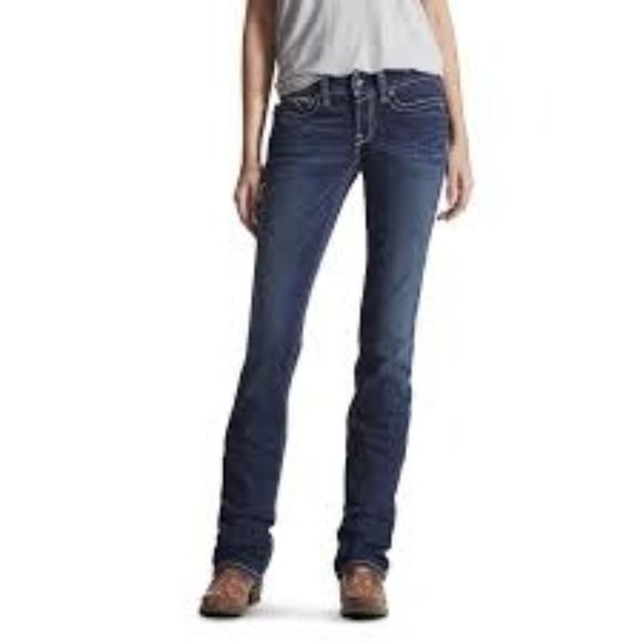 Ariat Denim - Ariat R.E.A.L. Icon Stackable Denim Straight Leg Jeans 25R
